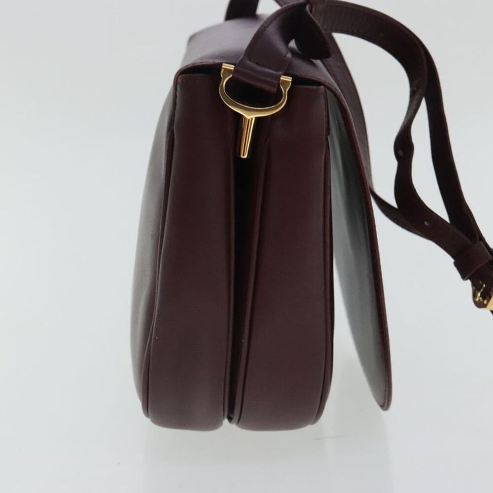 Cartier Must De Cartier Burgundy Leather Shoulder Bag (Pre-Owned) - Picture 3 of 16